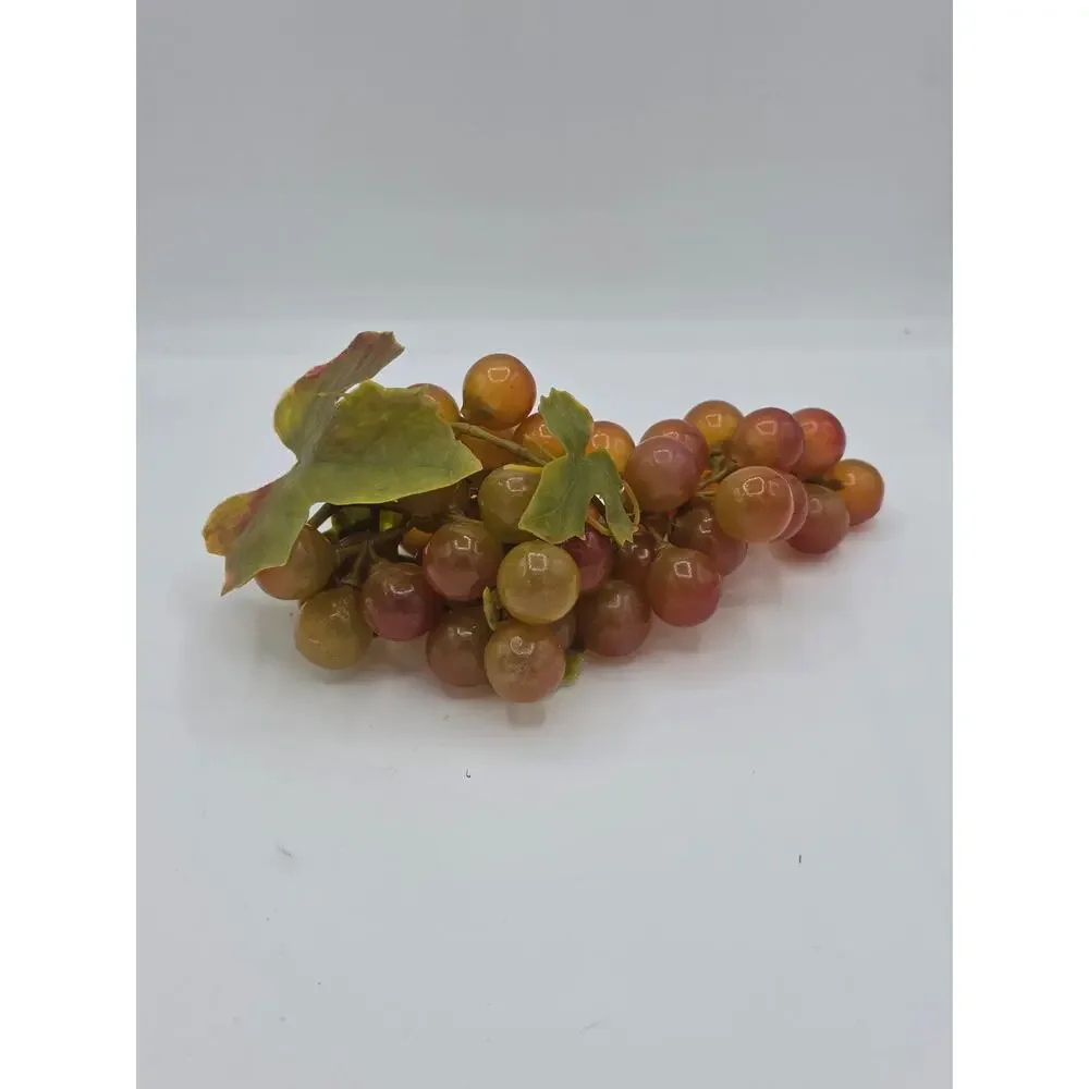 Vintage Mid Century Faux Rubber Grape Cluster 9